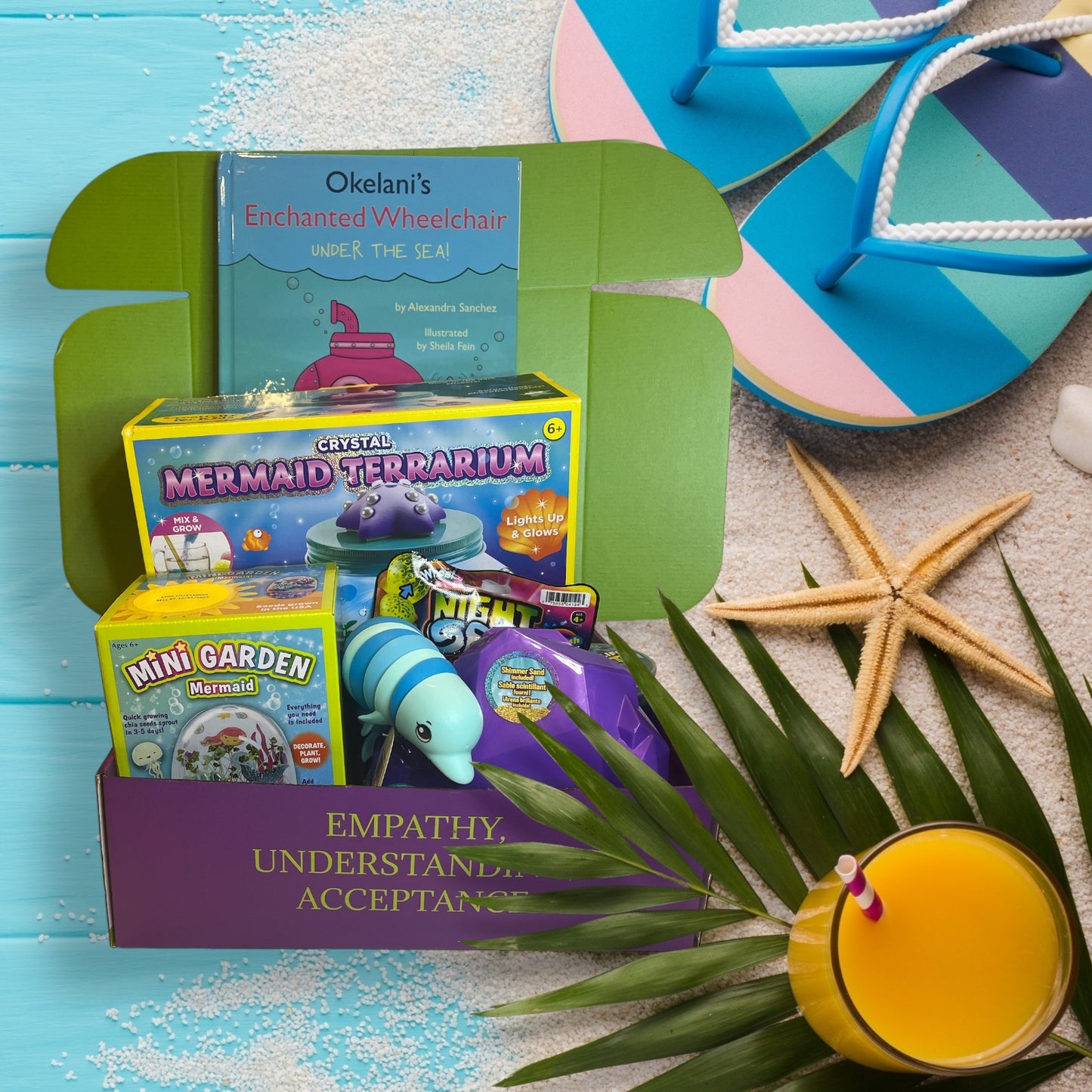 July 2024 Box - Okelani’s Enchanted Wheelchair Under the Sea